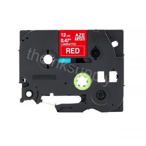theinksupply Compatible Brother Tze-435 Sticker Label Tape (12mm White on Red)
