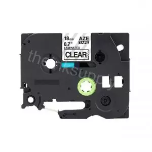 theinksupply Compatible Brother Tze-141 Sticker Label Tape (18mm Black on Clear)