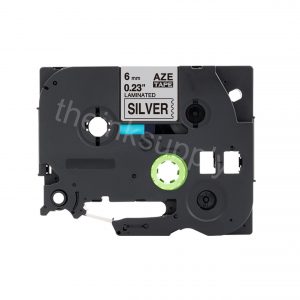 theinksupply Compatible Brother Tze-911 Sticker Label Tape (6mm Black on Silver)