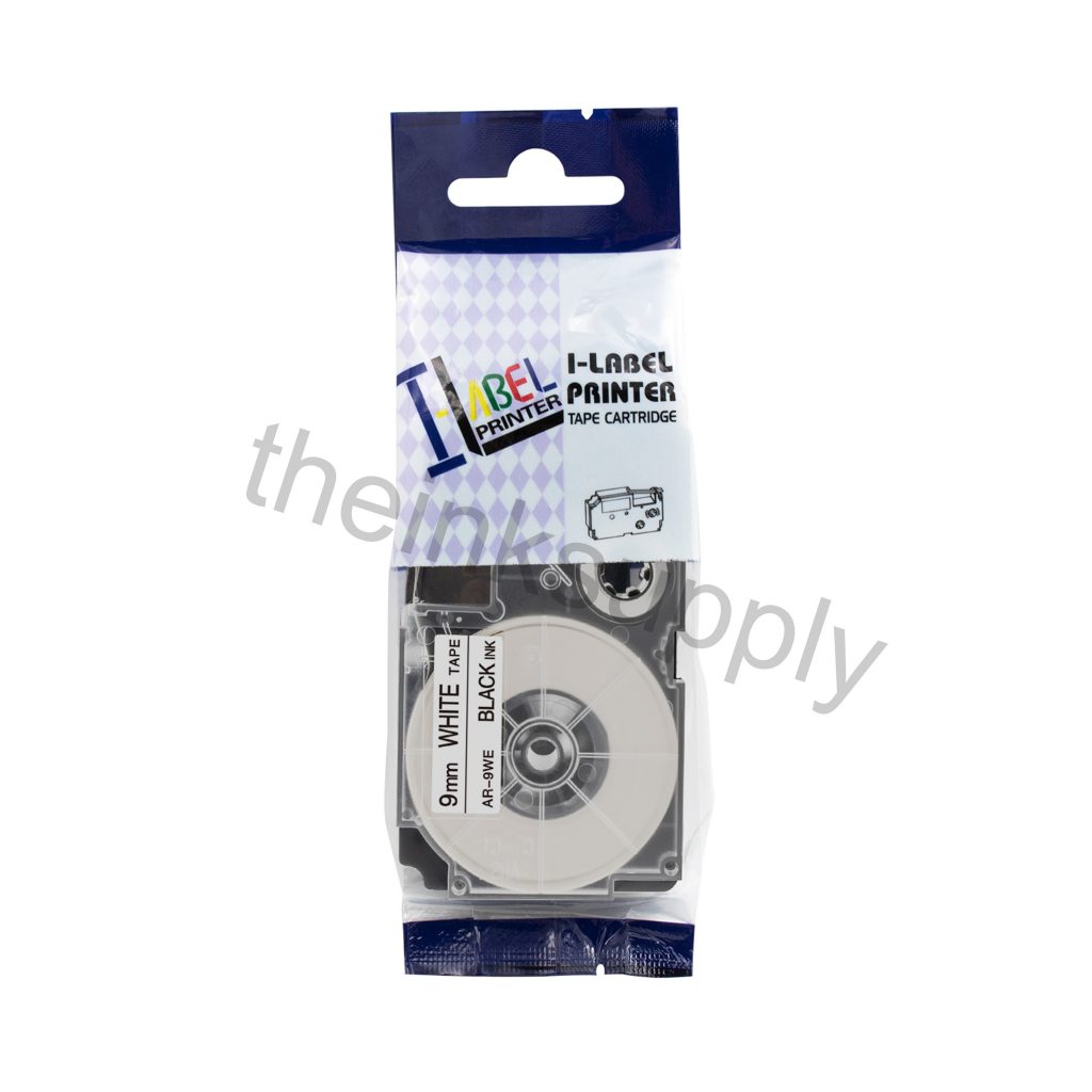 Compatible Casio XR9WE Label Tape (9mm Black on White) theinksupply