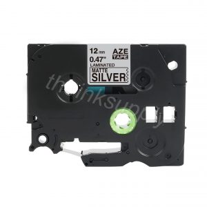 theinksupply compatible Brother Tze-M931 Matt Sticker Label Tape (12mm Black on Silver)