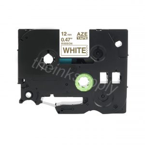 theinksupply compatible Brother Tze-R234 Ribbon Sticker Label Tape (12mm Gold on White)