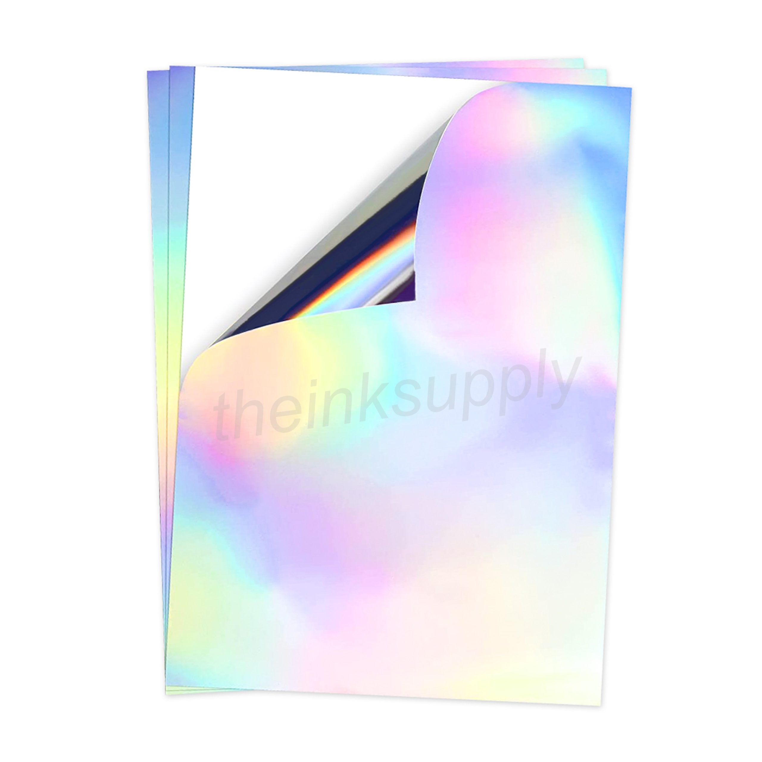 A4 Waterproof Sticker Label Sheets Holographic Material for Laser Printer