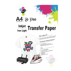 Iron on heat transfer paper